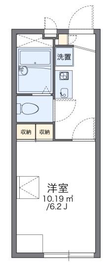 レオパレスTYK(1K/2階)の間取り写真