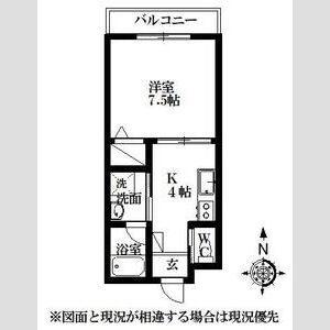 アーバンヒルズ元浜(1K/3階)の間取り写真