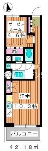 2232フレグランスアベニュー(ワンルーム/2階)の間取り写真