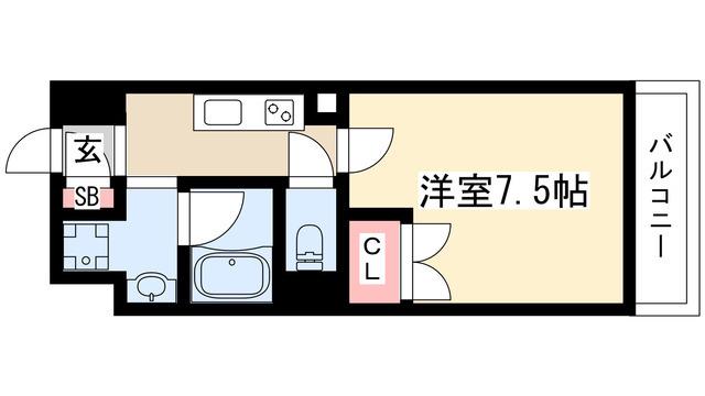 アマーレ葵(1K/3階)の間取り写真