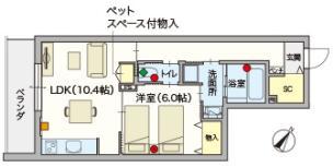 アルモニーレジダンス氷川台(1LDK/3階)の間取り写真