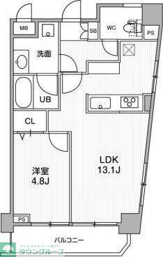 ミリアレジデンス上池袋II(1LDK/10階)の間取り写真