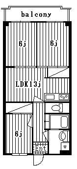 コート上池台(3LDK/2階)の間取り写真
