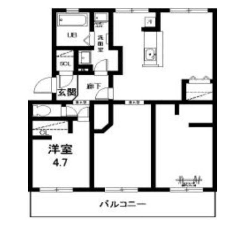 天野ハイツ(4DK/1階)の間取り写真