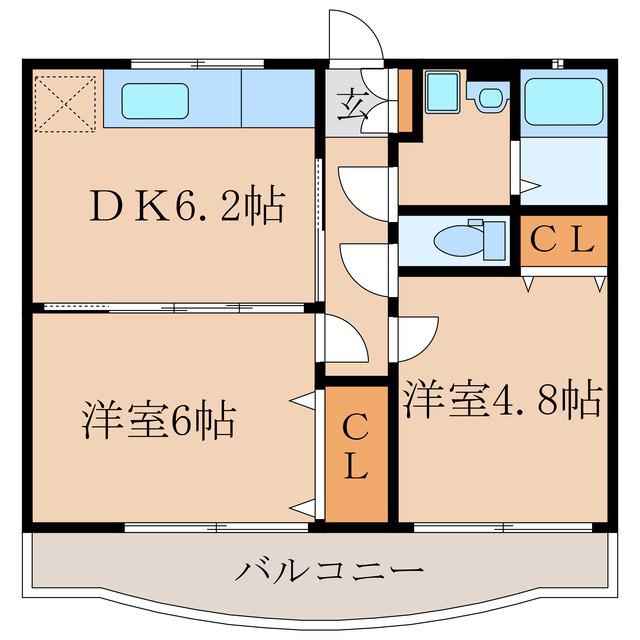 WINWIN寿(2DK/1階)の間取り写真