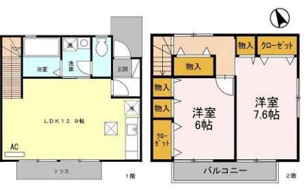 プリマベーラ20(2LDK)の間取り写真