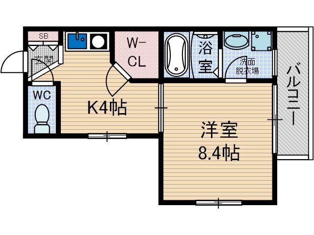 A-1 SATUMA(1K/1階)の間取り写真