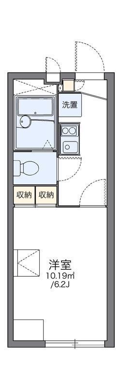 レオパレス八日市II(1K/2階)の間取り写真