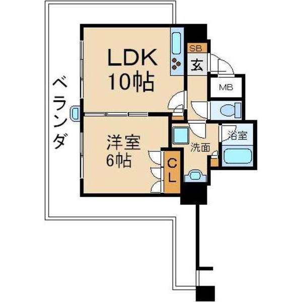 ザ・香里園タワー(1LDK/17階)の間取り写真