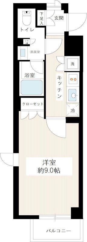 HYS REVE(1K/2階)の間取り写真