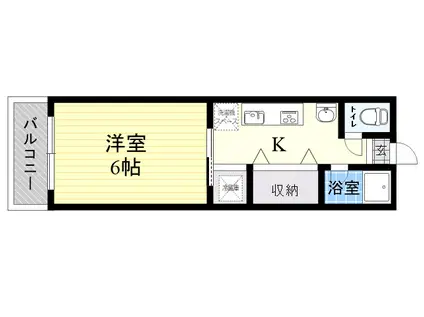 システィーナ石田(1K/2階)の間取り写真