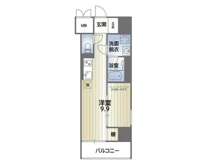 RISE KUMAMOTO EXE(ワンルーム/11階)の間取り写真