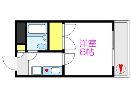 ファミーユKI(1K/3階)の間取り写真