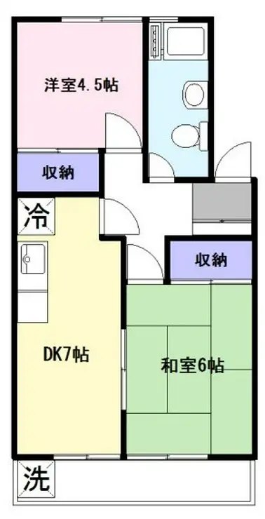 一杉マンション 3階階 間取り