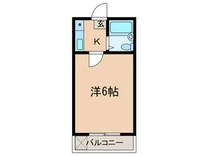 大田ハイツ(1K/2階)の間取り写真