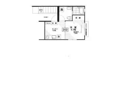 ハイツ・レイ(1K/2階)の間取り写真