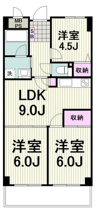 モンベルティ 4階階 間取り