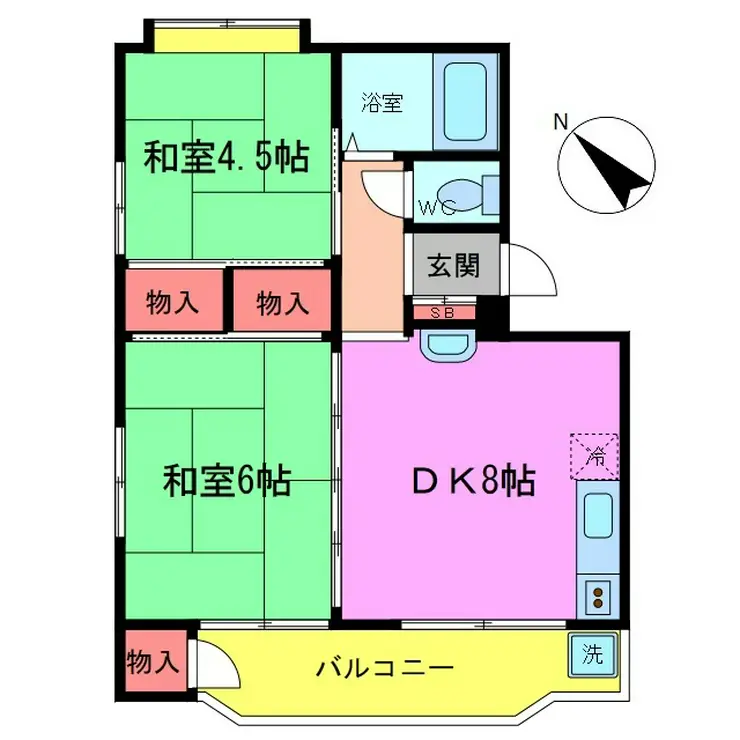 三貢コーポ 1階階 間取り