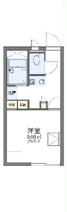 レオパレス松前2 2階階 間取り