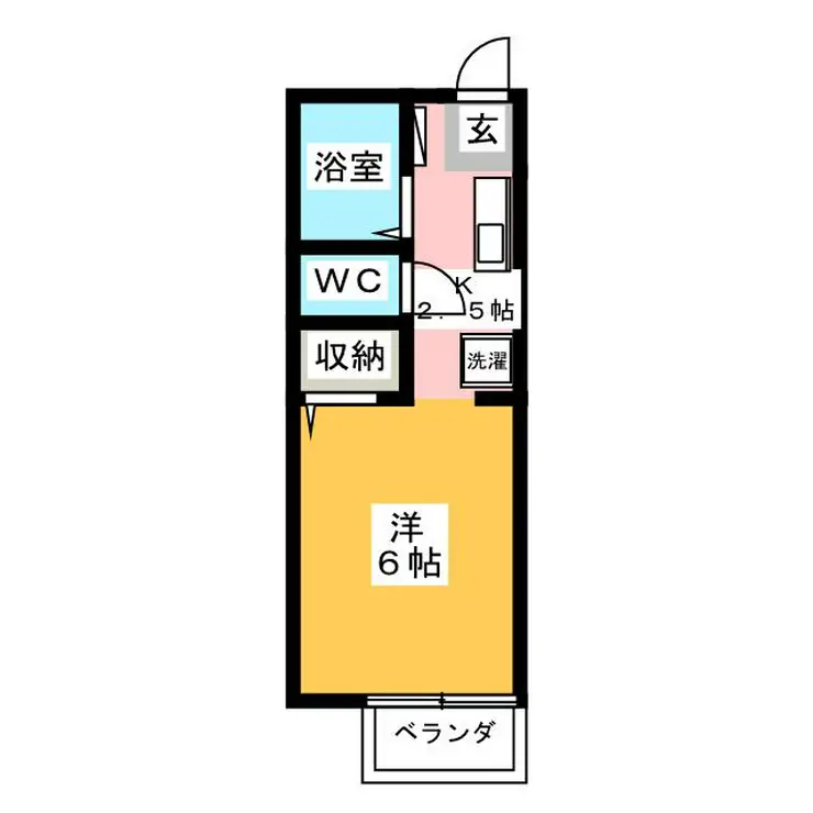 ヴィラージュカマヌキ 1階階 間取り