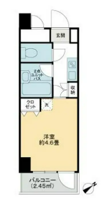 いづみハイツ茅場町 7階階 間取り