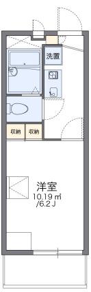 レオパレスさくら イースト(1K/3階)の間取り写真