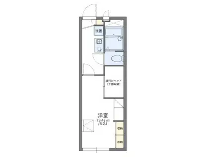 レオパレスTRE(1K/2階)の間取り写真