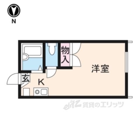 レオパレスカサ(1K/1階)の間取り写真
