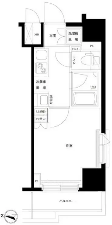 ルーブル大鳥居参番館 4階階 間取り