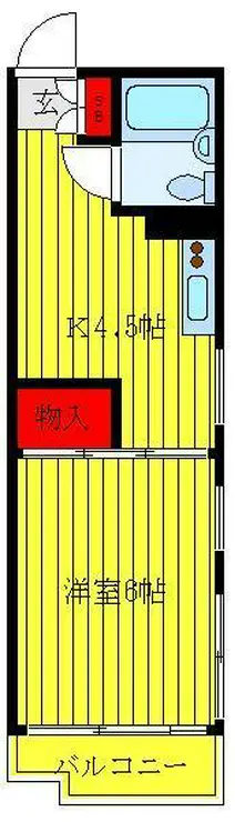 新生マンション 4階階 間取り
