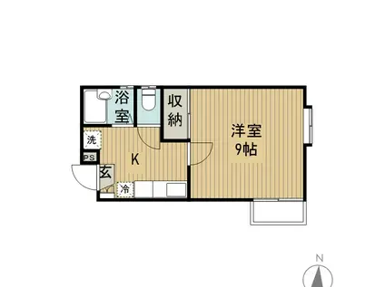 エクセレントコート(1K/1階)の間取り写真