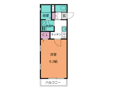 CUORE RICCO(1K/1階)の間取り写真