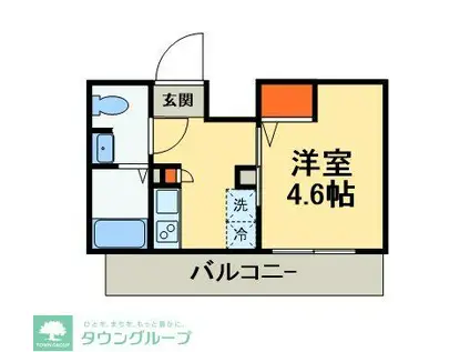 GENOVIA天王台(1K/5階)の間取り写真