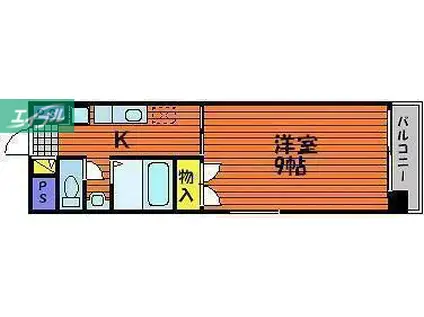 サンフォレスタIII(1K/5階)の間取り写真