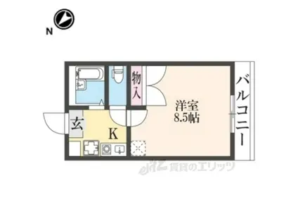 レオパレスエテール(1K/2階)の間取り写真