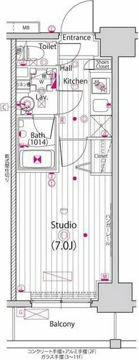 ガーラ・ステーション横濱大通り公園 5階階 間取り