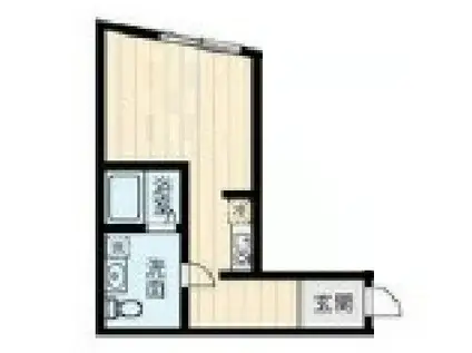 レオーネ千住新橋(1K/4階)の間取り写真