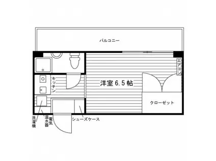 フレンドシップ矢野口(1K/4階)の間取り写真