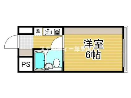 メネダス(ワンルーム/3階)の間取り写真