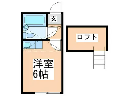 ゼニスネクスト(ワンルーム/1階)の間取り写真