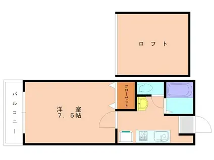 マリンサイド弐番館(1K/1階)の間取り写真