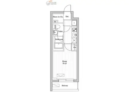 アーバンパーク登戸(1K/1階)の間取り写真