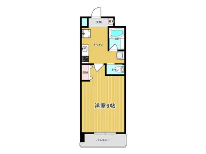 クレールYAMATO(1K/3階)の間取り写真