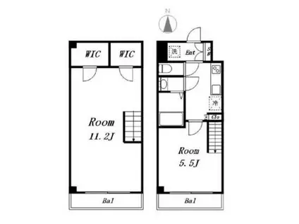 アイランド中野(1LDK/3階)の間取り写真