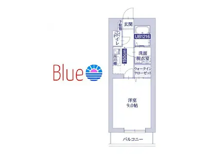 ラ・コリーヌ日吉(1K/3階)の間取り写真