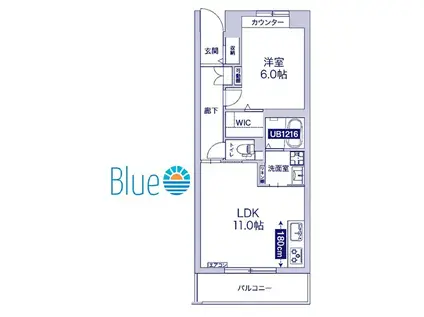 リージュ(1LDK/2階)の間取り写真