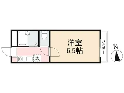 エクセルコートII(1K/2階)の間取り写真