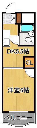 リッチハイツ(1DK/4階)の間取り写真