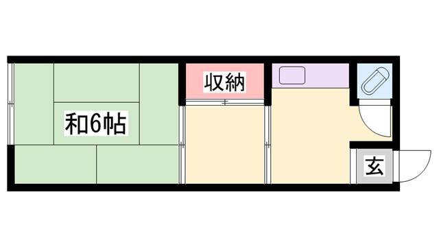 望月荘(2K/2階)の間取り写真