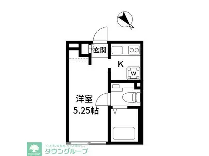 アルティローサ笹塚(1K/3階)の間取り写真